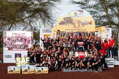 <strong>Toyota dominated the Kenya rally for the second year in a row and took quadruple victory!</strong>